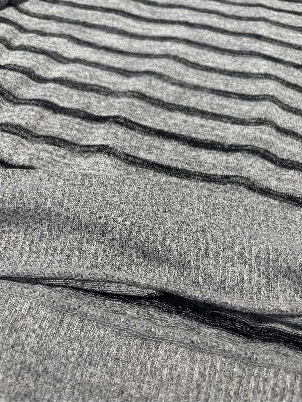 rag & bone Gray Striped Crewneck Sweater - Picture 5 of 7